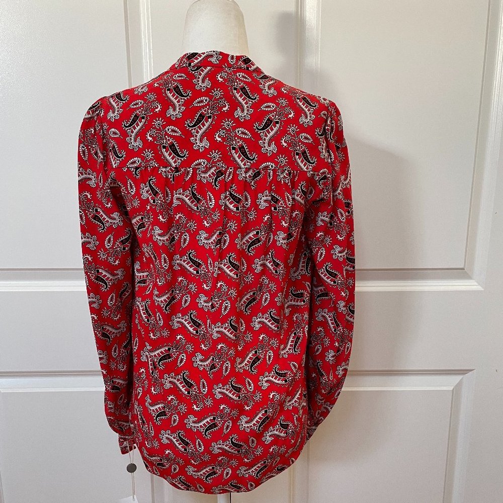 Abbie Paisley-print Silk-crepe Blouse from VERONICA BEARD - Picture 8 of 11